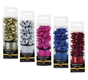 Gift-decor & ribbon decor 4 asstd 5mmx2m