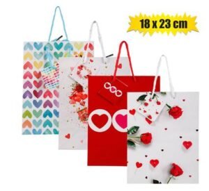Gift-bag paper med 18x23cm love
