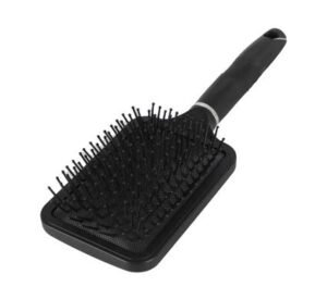 Hair brush black paddle wide 24.5cm