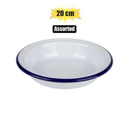 Plate enamel 20cm milk