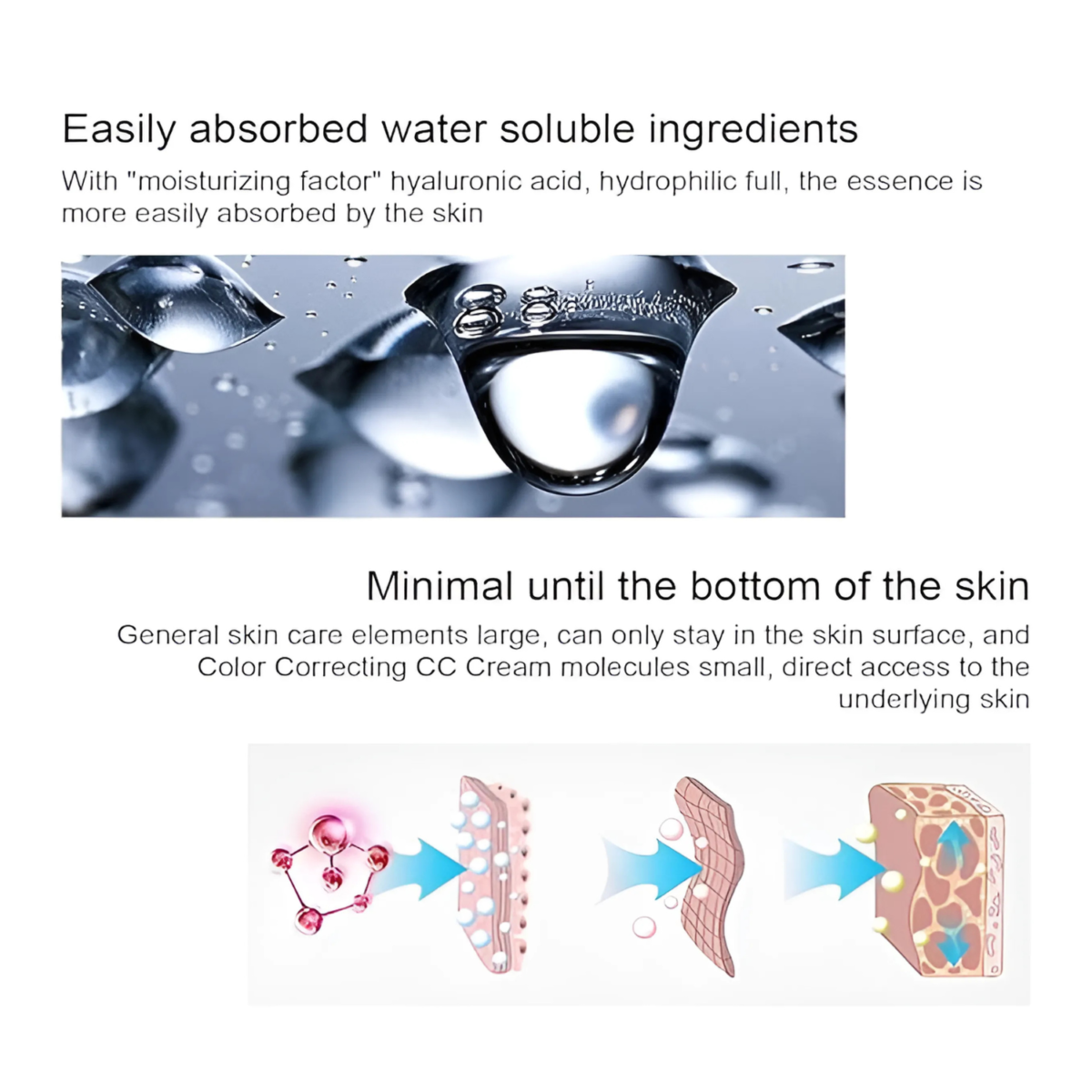 Color Correcting CC Cream for Uneven Skin Tone: SPF 25 Light 45ml Primer - Image 10
