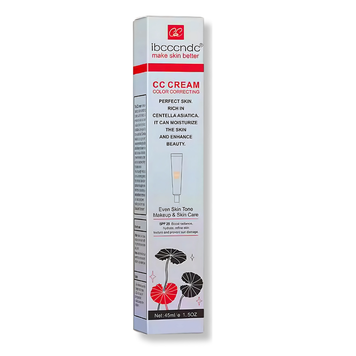 Color Correcting CC Cream for Uneven Skin Tone: SPF 25 Light 45ml Primer - Image 3