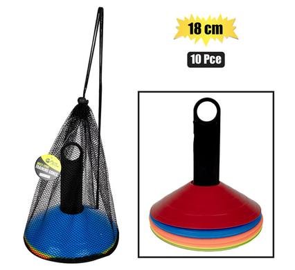 Cones flat 10pc set 18cm