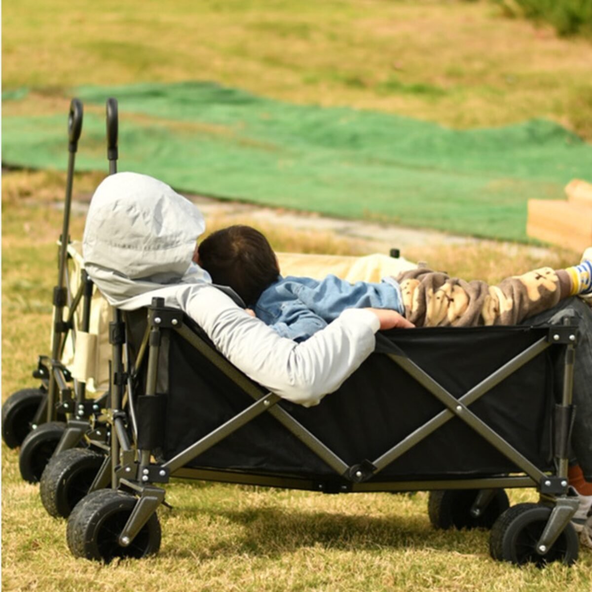 Heavy-Duty Collapsible Utility Wagon | Foldable Cart - All-Terrain Wheels - Image 5